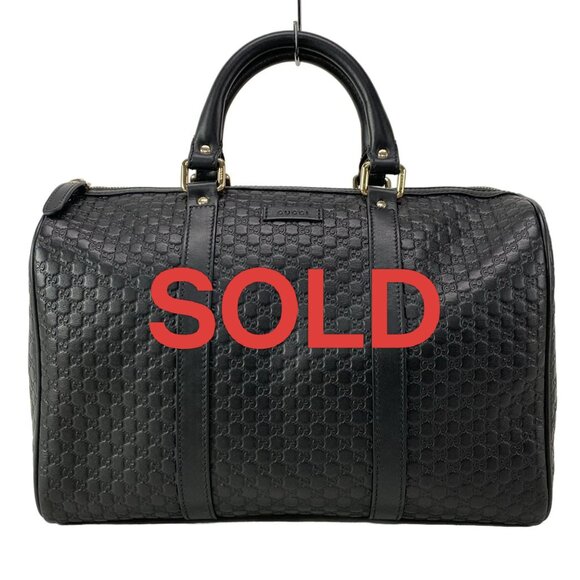 Gucci Handbags - GUCCI Micro Guccissima Black Leather - Handbag 867-072225